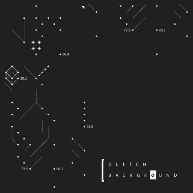Aksaklık metin arka plan basit tasarım öğeleri ile. Posterler ve kapaklar için yararlı