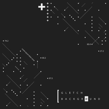 Aksaklık metin arka plan basit tasarım öğeleri ile. Posterler ve kapaklar için yararlı