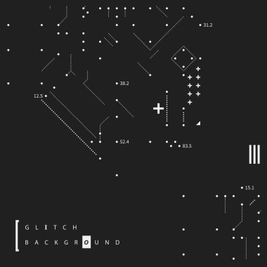 Aksaklık metin arka plan basit tasarım öğeleri ile. Posterler ve kapaklar için yararlı