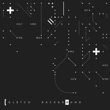 Aksaklık metin arka plan basit tasarım öğeleri ile. Posterler ve kapaklar için yararlı
