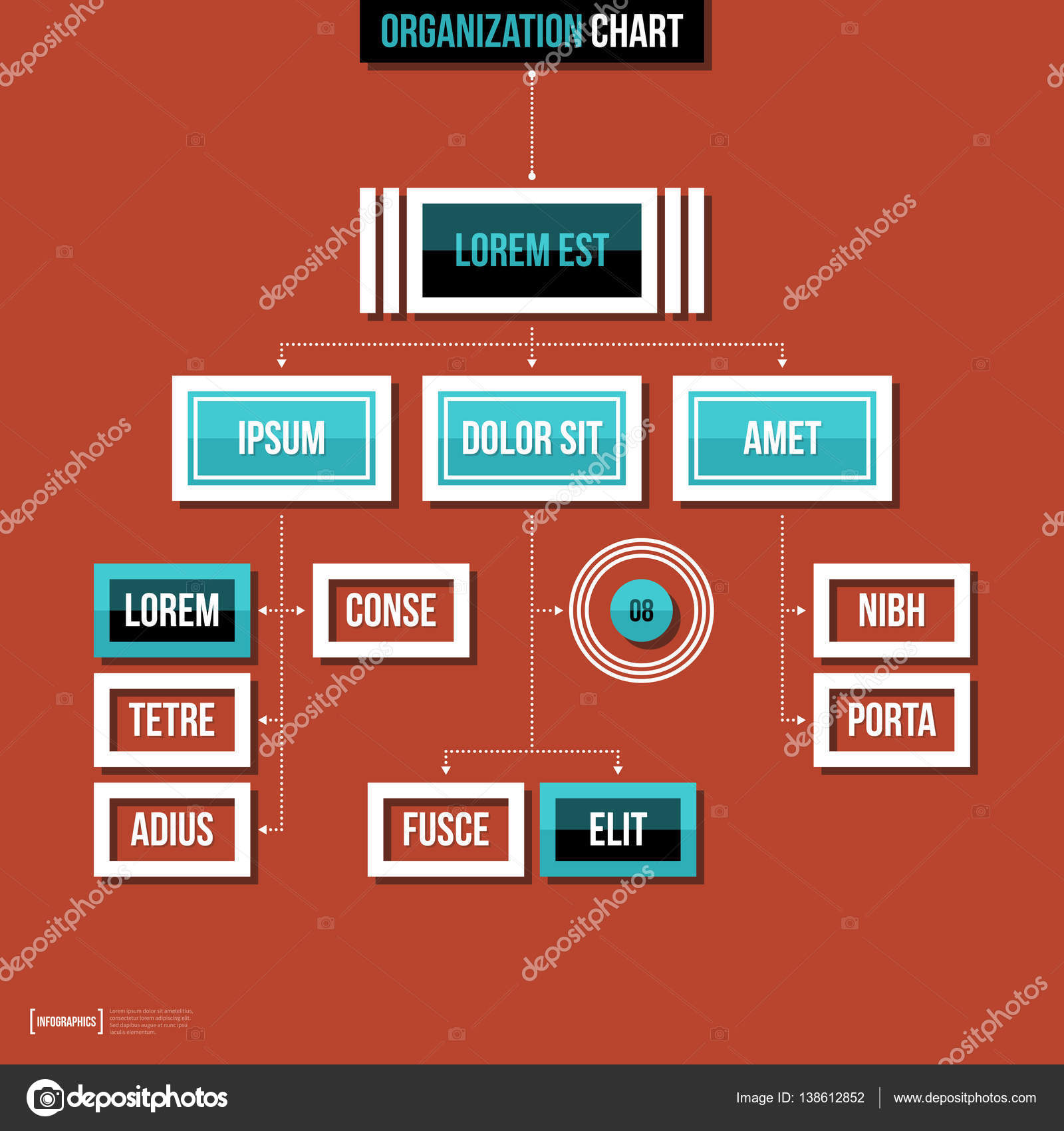 Flat Org Chart Template