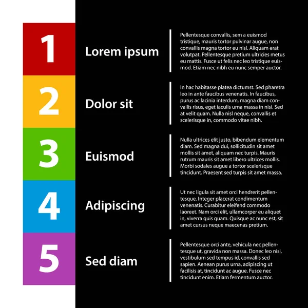 Modèle d'entreprise moderne pour les présentations ou la conception Web. Vous pouvez déplacer le dégradé jaune pour mettre en évidence différentes options . — Image vectorielle