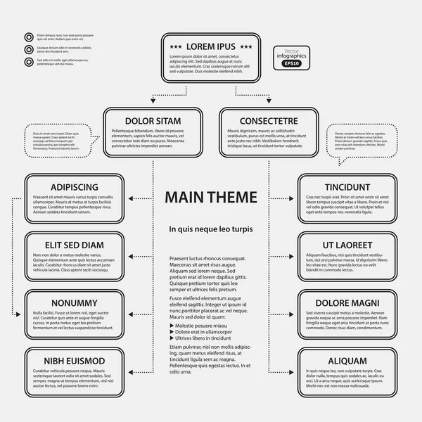 Modèle de design d'entreprise sur fond blanc. Utile pour la publicité, les présentations et la conception web . — Image vectorielle