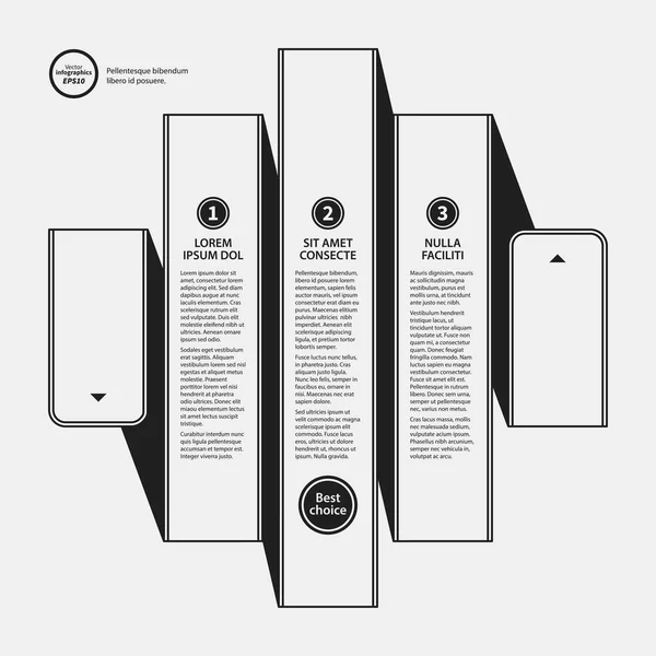 Εταιρικό σχεδιασμό πρότυπο σε άσπρο φόντο. Χρήσιμο για διαφήμιση, παρουσιάσεις και web design. — Διανυσματικό Αρχείο