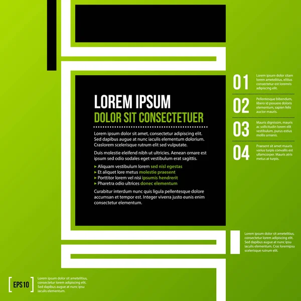 Text background template. Useful for covers, presentations and web design. — Stock Vector