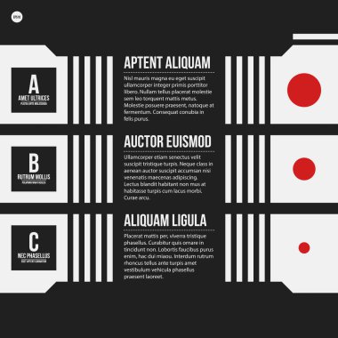 Tek renkli seçenekleri şablon sıkı kontrast tarzı. Yararlı sunumlar ve web tasarımı için.