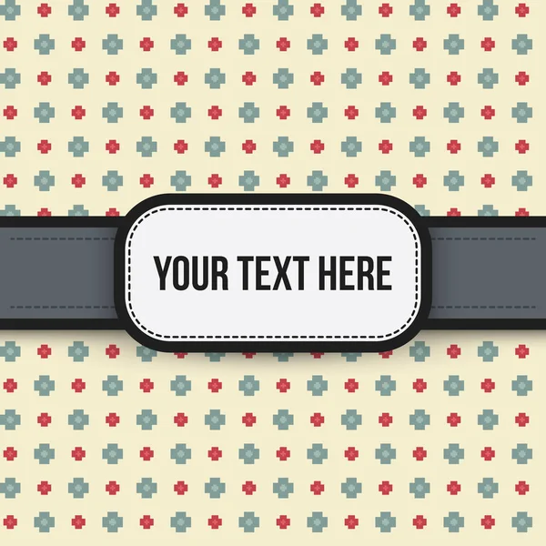 Fondo de texto con patrón pixelado colorido. Útil para presentaciones, publicidad y diseño web . — Vector de stock