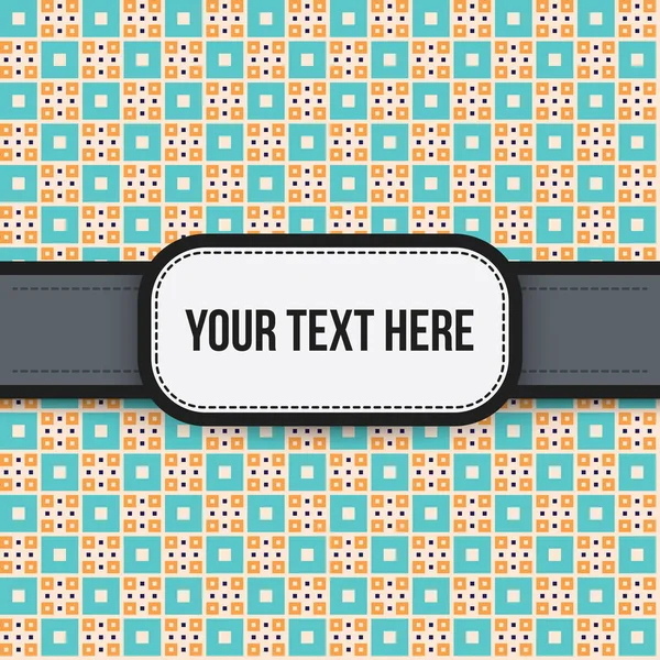 Text background with colorful pixelated pattern. Useful for presentations, advertising and web design. — Stock Vector