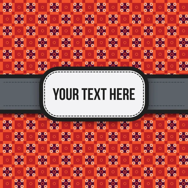 Text Hintergrund mit bunten pixeligen Muster. nützlich für Präsentationen, Werbung und Scrapbooking. — Stockvektor