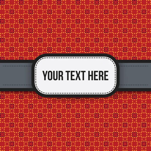 Fondo de texto con patrón pixelado colorido. Útil para presentaciones, publicidad y scrapbooking . — Vector de stock