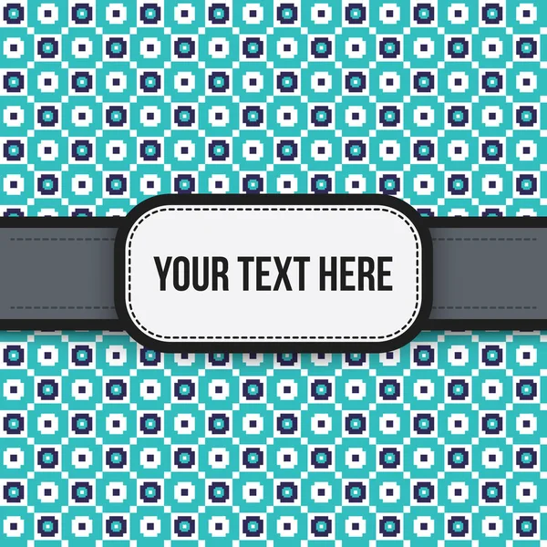 Text background with colorful pixelated pattern. Useful for presentations, advertising and scrapbooking. — Stock Vector