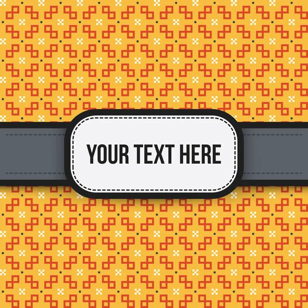 Text Hintergrund mit bunten pixeligen Muster. nützlich für Präsentationen, Werbung und Scrapbooking. — Stockvektor