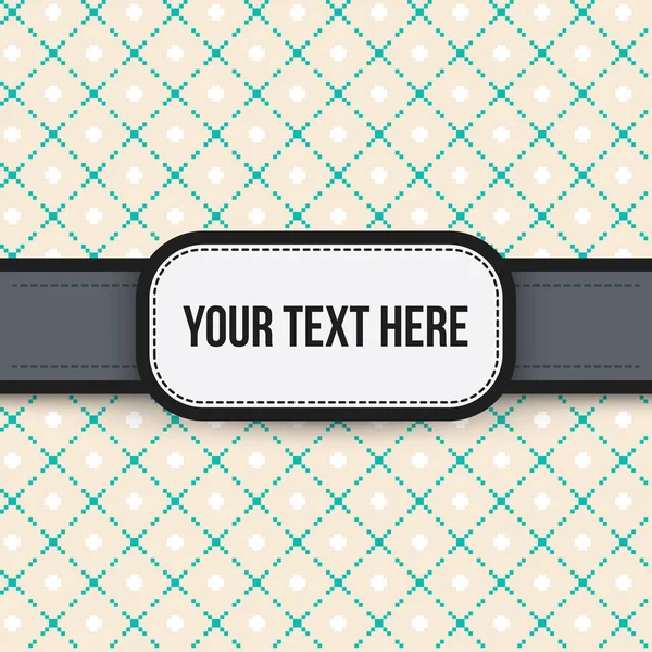 Fondo de texto con patrón pixelado colorido. Útil para presentaciones, publicidad y scrapbooking . — Vector de stock