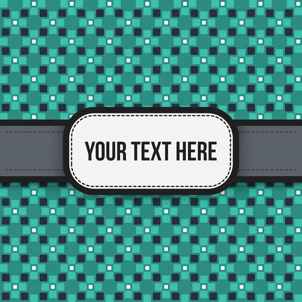 Text Hintergrund mit bunten pixeligen Muster. nützlich für Präsentationen, Werbung und Scrapbooking. — Stockvektor