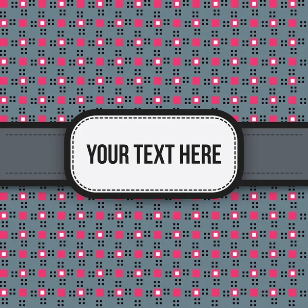 Fundo do texto com padrão colorido pixelado. Útil para apresentações, publicidade e scrapbooking . — Vetor de Stock