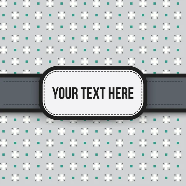 Fondo de texto con patrón pixelado colorido. Útil para presentaciones, publicidad y scrapbooking . — Vector de stock