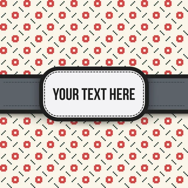 Text background with colorful pixelated pattern. Useful for presentations, advertising and scrapbooking. — Stock Vector