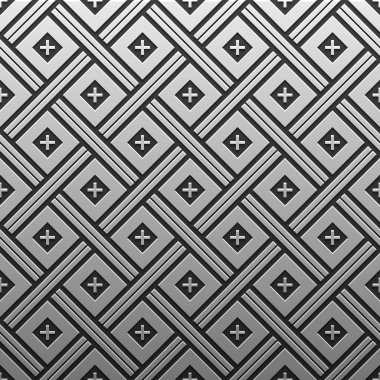 Gümüş/Platin Metalik arka plan geometrik desenli. Zarif lüks stil.