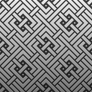 Gümüş/Platin Metalik arka plan geometrik desenli. Zarif lüks stil.