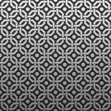 Gümüş/Platin Metalik arka plan geometrik desenli. Zarif lüks stil.