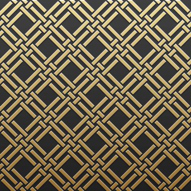 Geometrik desenli altın metalik arka plan. Zarif lüks stil.