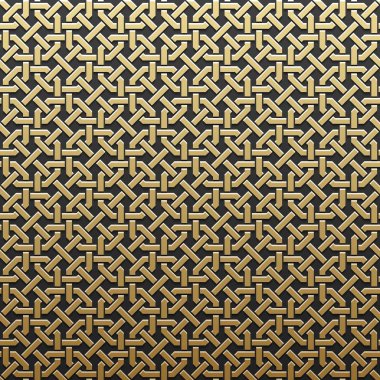 Kesintisiz geometrik desenli altın metalik arka plan. Zarif lüks stil.