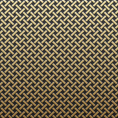 Kesintisiz geometrik desenli altın metalik arka plan. Zarif lüks stil.