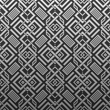 Gümüş/Platin Metalik arka plan geometrik desenli. Zarif lüks stil.