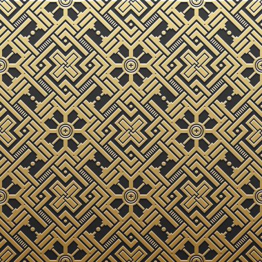 Geometrik desenli altın metalik arka plan. Zarif lüks stil.