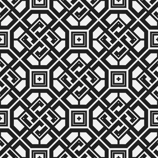 Geometrik öğelerle tek renkli seamless modeli. Yararlı web arka plan, tekstil, ambalaj için.