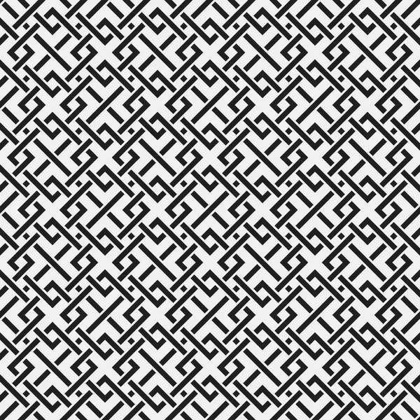 Monochrome seamless pattern with geometric elements. Useful for web background, textile, wrapping. — Stock Vector