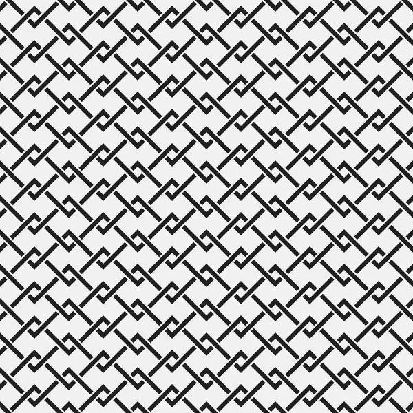 Monochromes nahtloses Muster mit geometrischen Elementen. nützlich für Webhintergrund, Textilien, Verpackung. — Stockvektor