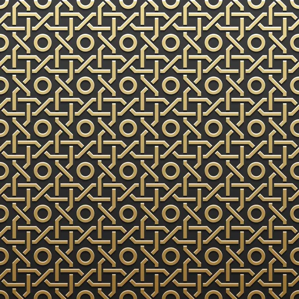 金色的金属背景与几何图案。豪华典雅风格. — 图库矢量图片