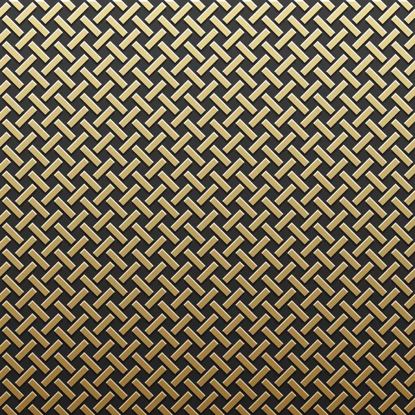 Goldener metallischer Hintergrund mit nahtlosem geometrischem Muster. Eleganter Luxusstil. — Stockvektor