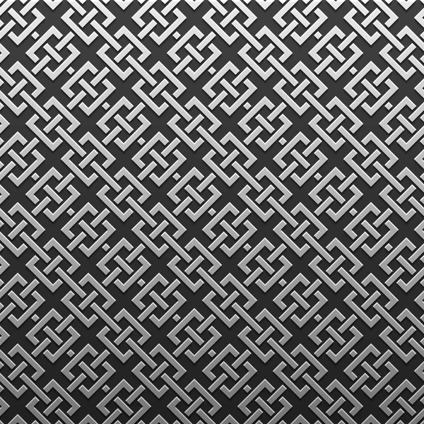 Silber / Platin metallischer Hintergrund mit geometrischem Muster. Eleganter Luxusstil. — Stockvektor
