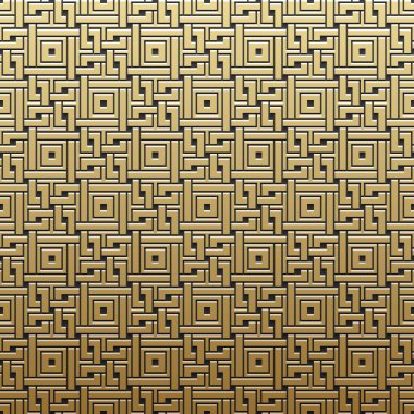 Geometrik desenli altın metalik arka plan. Zarif lüks stil.