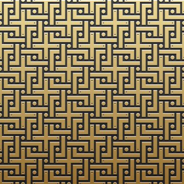 Geometrik desenli altın metalik arka plan. Zarif lüks stil.