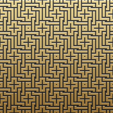 Geometrik desenli altın metalik arka plan. Zarif lüks stil.