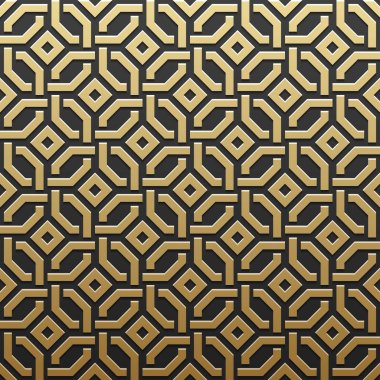 Geometrik desenli altın metalik arka plan. Zarif lüks stil.
