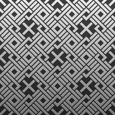 Gümüş/Platin Metalik arka plan geometrik desenli. Zarif lüks stil.