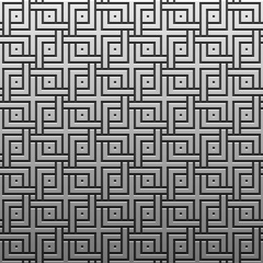 Gümüş/Platin Metalik arka plan geometrik desenli. Zarif lüks stil.