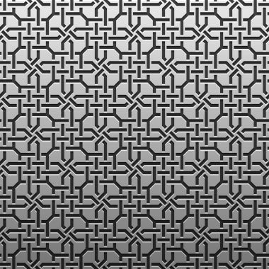 Gümüş/Platin Metalik arka plan geometrik desenli. Zarif lüks stil.