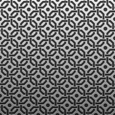 Gümüş/Platin Metalik arka plan geometrik desenli. Zarif lüks stil.