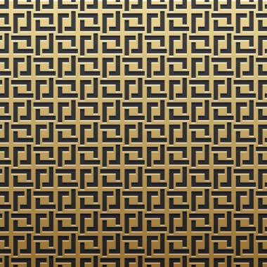 Geometrik desenli altın metalik arka plan. Zarif lüks stil.