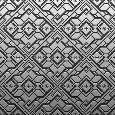 Gümüş/Platin Metalik arka plan geometrik desenli. Zarif lüks stil.