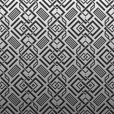 Gümüş/Platin Metalik arka plan geometrik desenli. Zarif lüks stil.