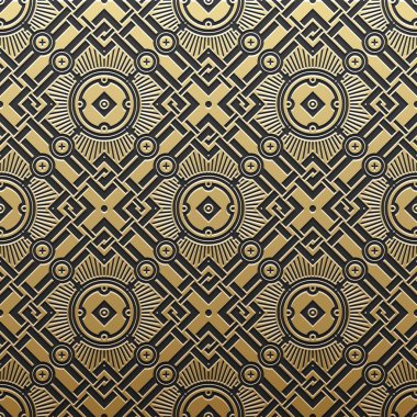 Geometrik desenli altın metalik arka plan. Zarif lüks stil.