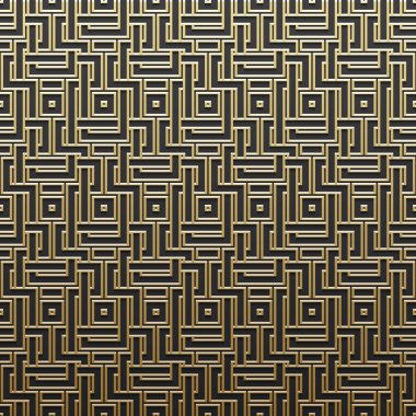 Geometrik desenli altın metalik arka plan. Zarif lüks stil.