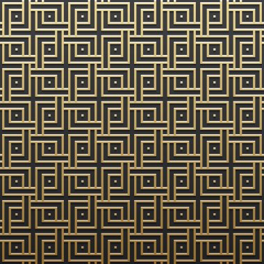 Geometrik desenli altın metalik arka plan. Zarif lüks stil.