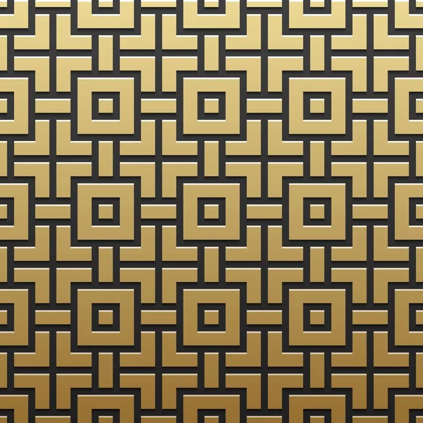 Fundo metálico dourado com padrão geométrico. Estilo de luxo elegante . — Vetor de Stock